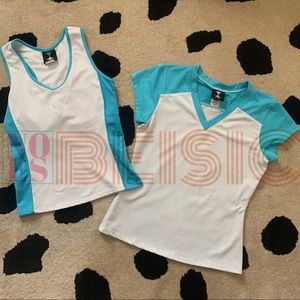 DTL Sportswear Skull & Racket Rhinestone Tennis Tops